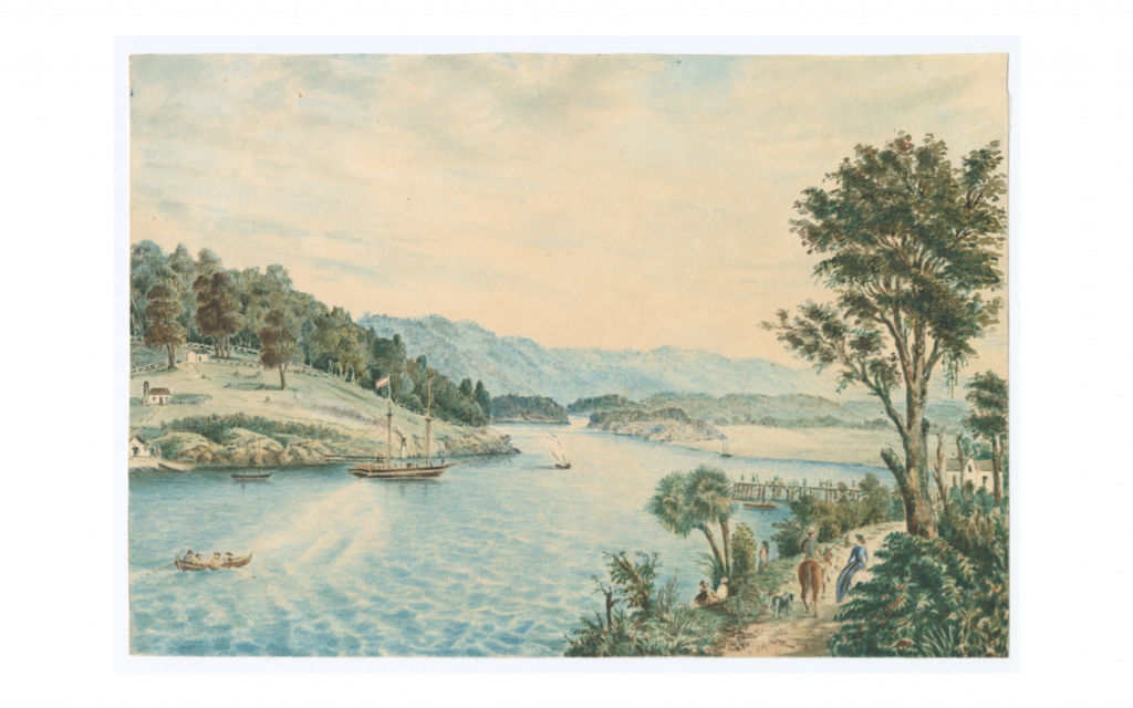 Watercolour painting of Riverton